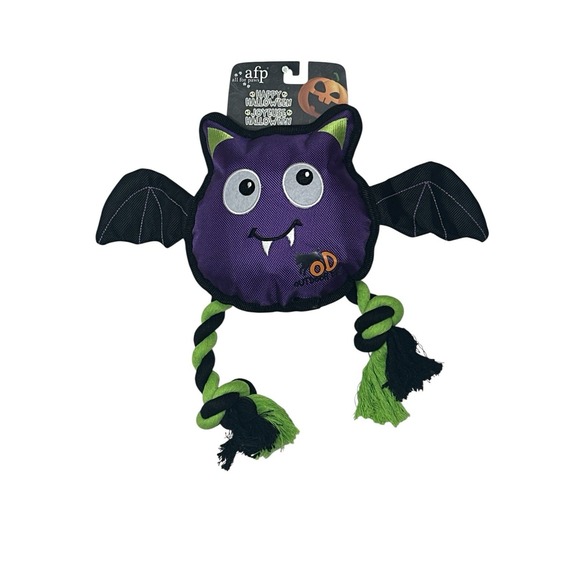 all for paws Other - New afp All For Paws Halloween Dog Toy Bat with Rope Squeaker Push Outdoor‎